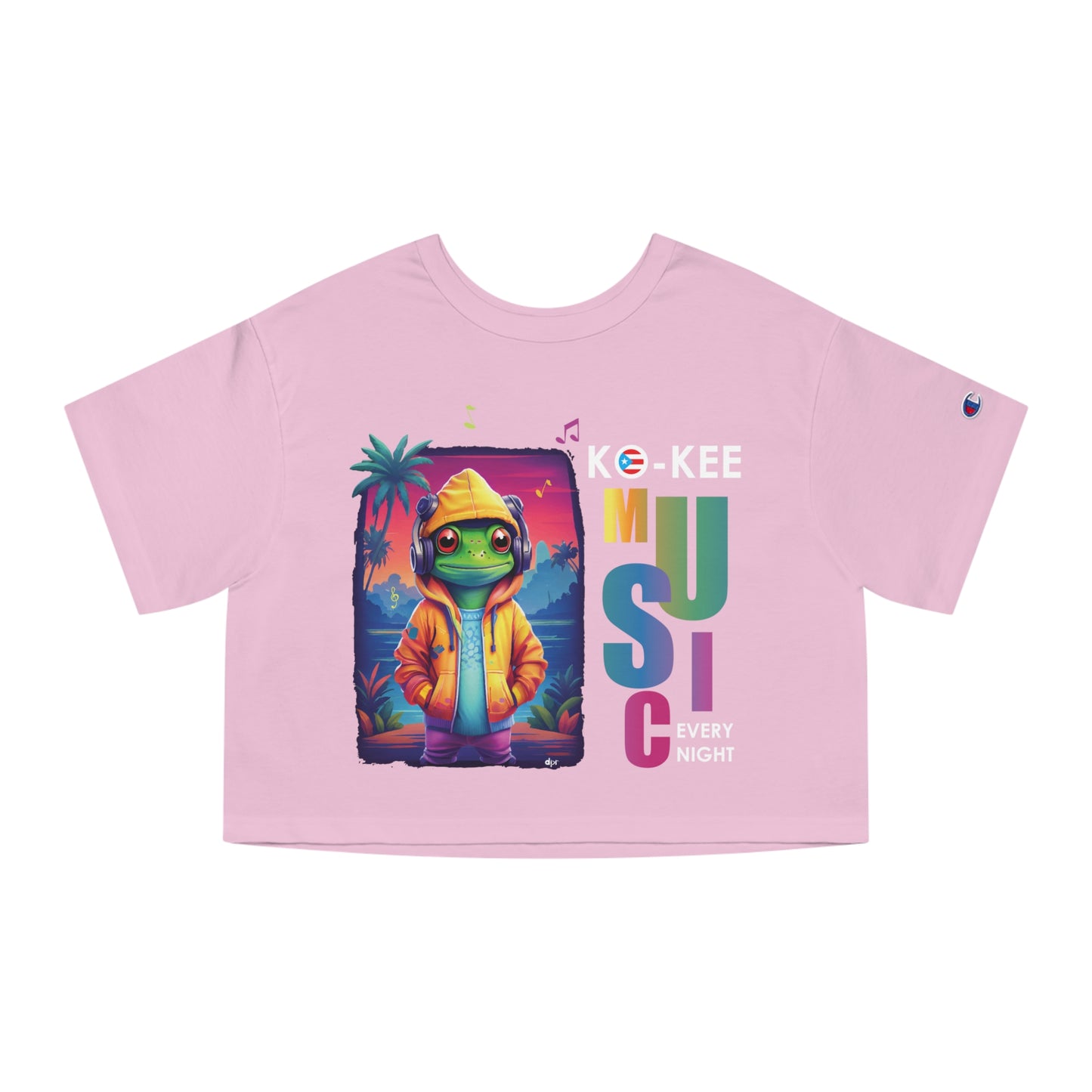 Coqui I Play Music Every Night Flowy Cropped Tee