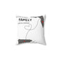 The Love Between Family Knows No Distance Florida Spun Polyester Square Pillow