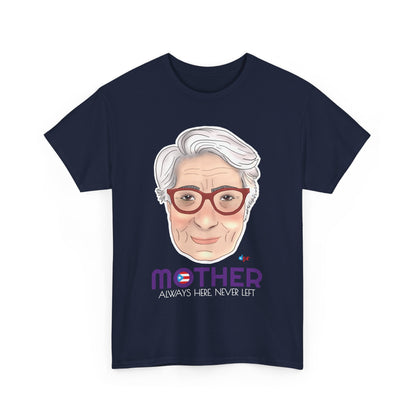 Mamá Boricua Always Here Never Left Heavy Cotton Tee
