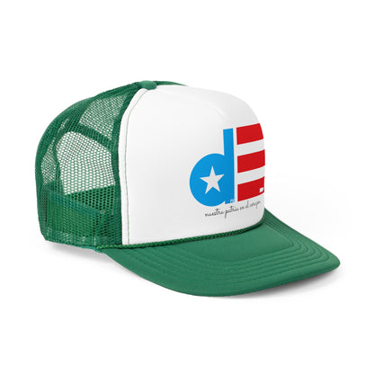 De Puerto Rico nuestra patria en el corazón Puerto Rican Pride Trucker Caps FREE SHIPPING