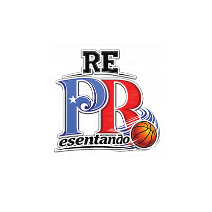 Puerto Rico Basketball REPresentando Waterproof Kiss-Cut Vinyl Decal