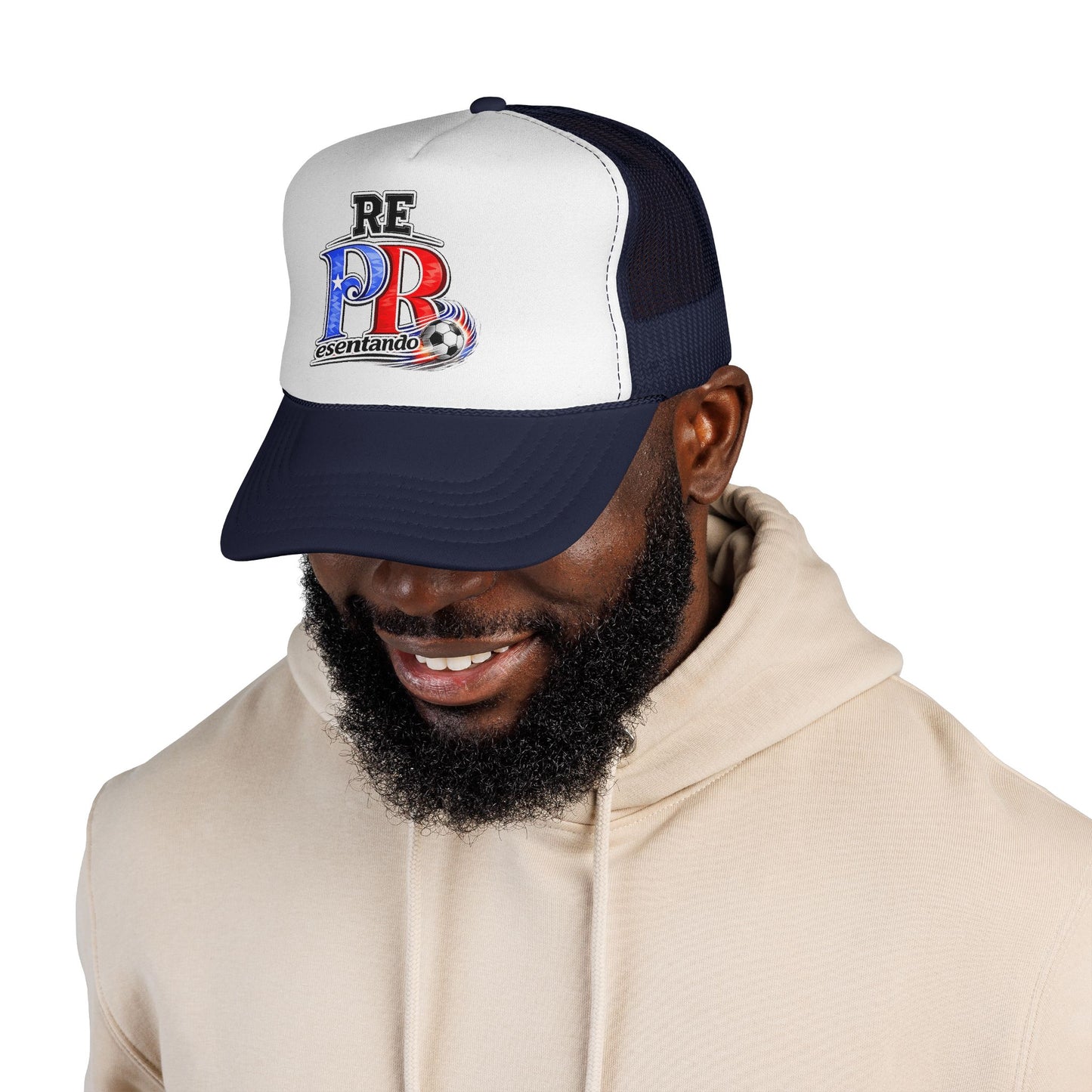 Puerto Rico Fire Soccer ball REPresentando Trucker Caps FREE SHIPPING