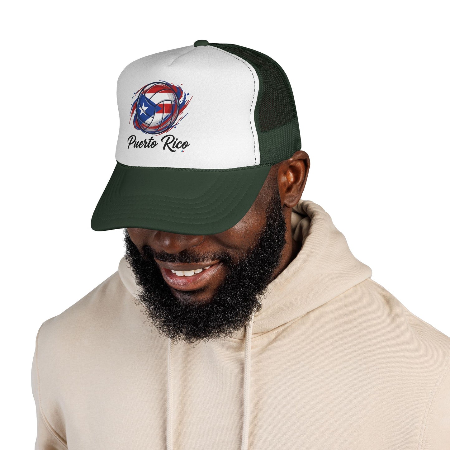 Puerto Rico Volleyball Flag  Trucker Caps FREE SHIPPING