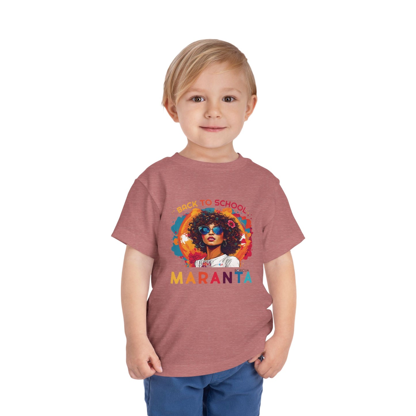 Back to School Maranta Boricua Toddler Short Sleeve Tee