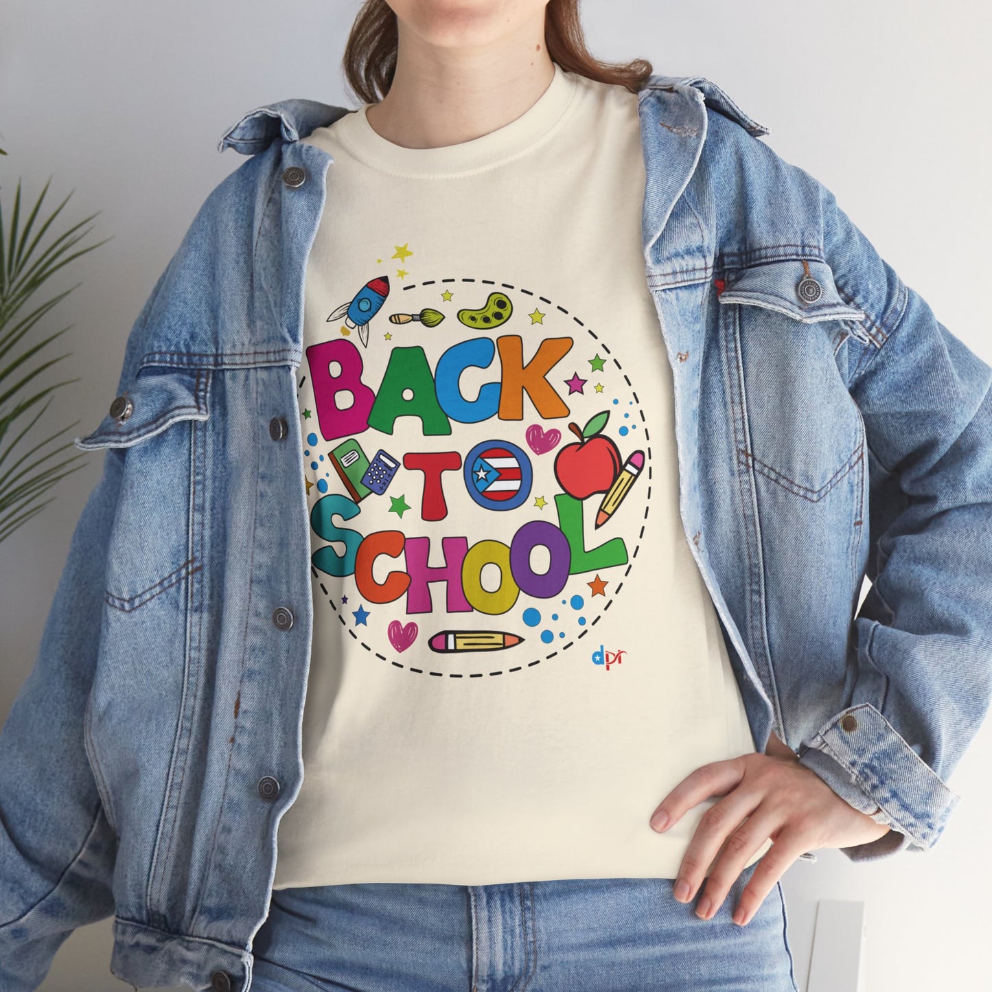 Back to School Boricua Student Heavy Cotton Tee