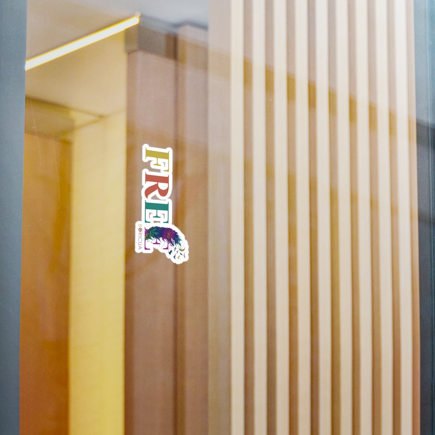 Free Rainbow Waterproof Kiss-Cut Vinyl Decals