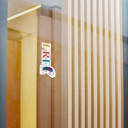 Free Rainbow Waterproof Kiss-Cut Vinyl Decals