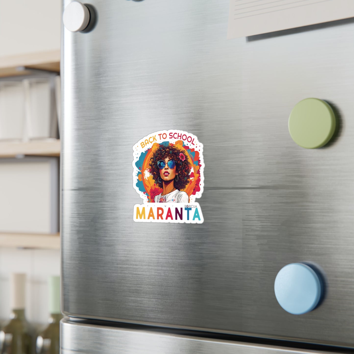 Back to School Maranta Boricua Kiss-Cut Vinyl Decals