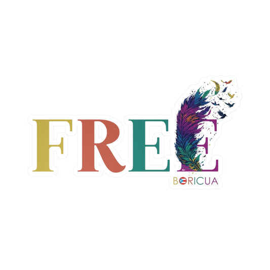Free Rainbow Waterproof Kiss-Cut Vinyl Decals