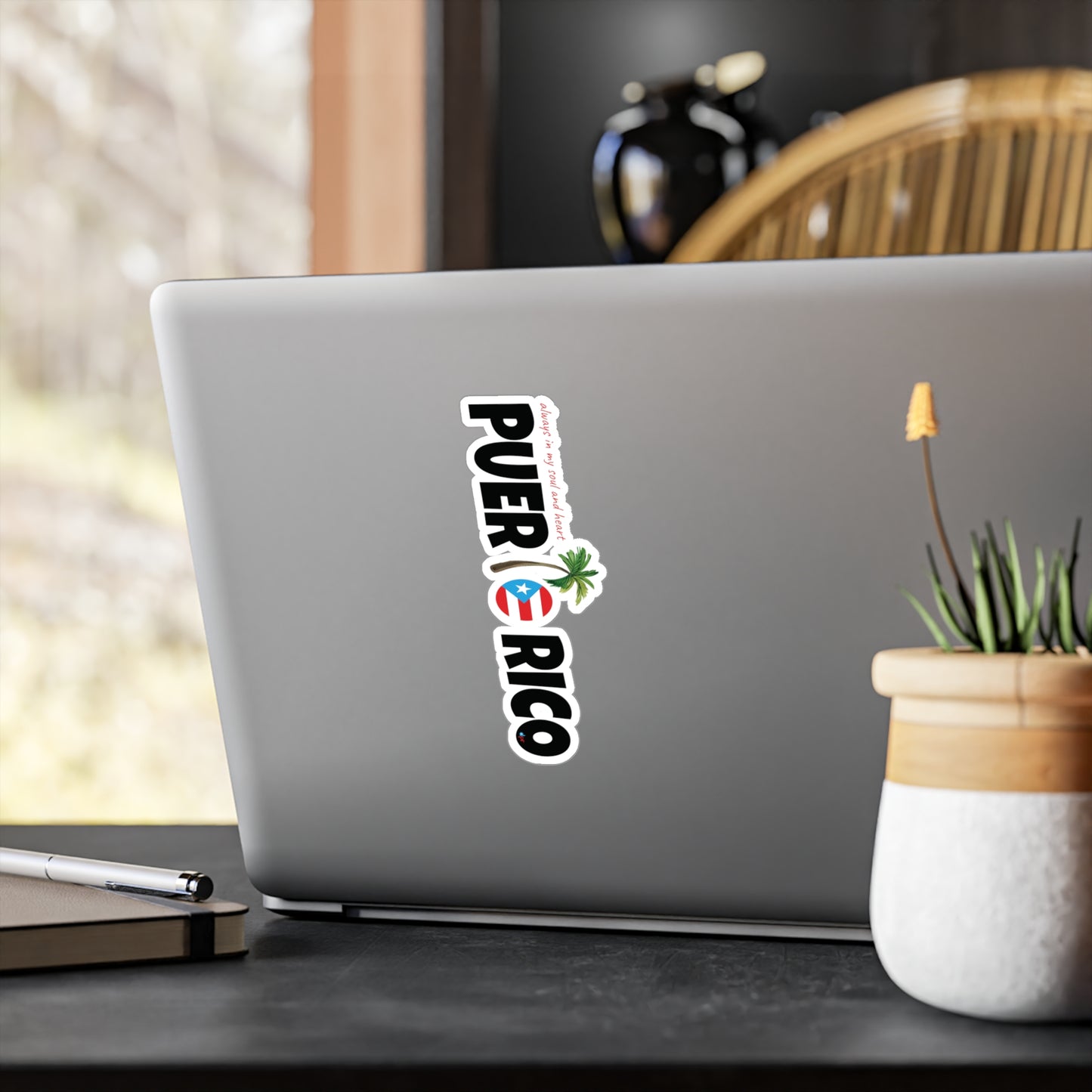 ALWAYS IN MY SOUL Puerto Rico  Waterproof Kiss-Cut Vinyl Decals