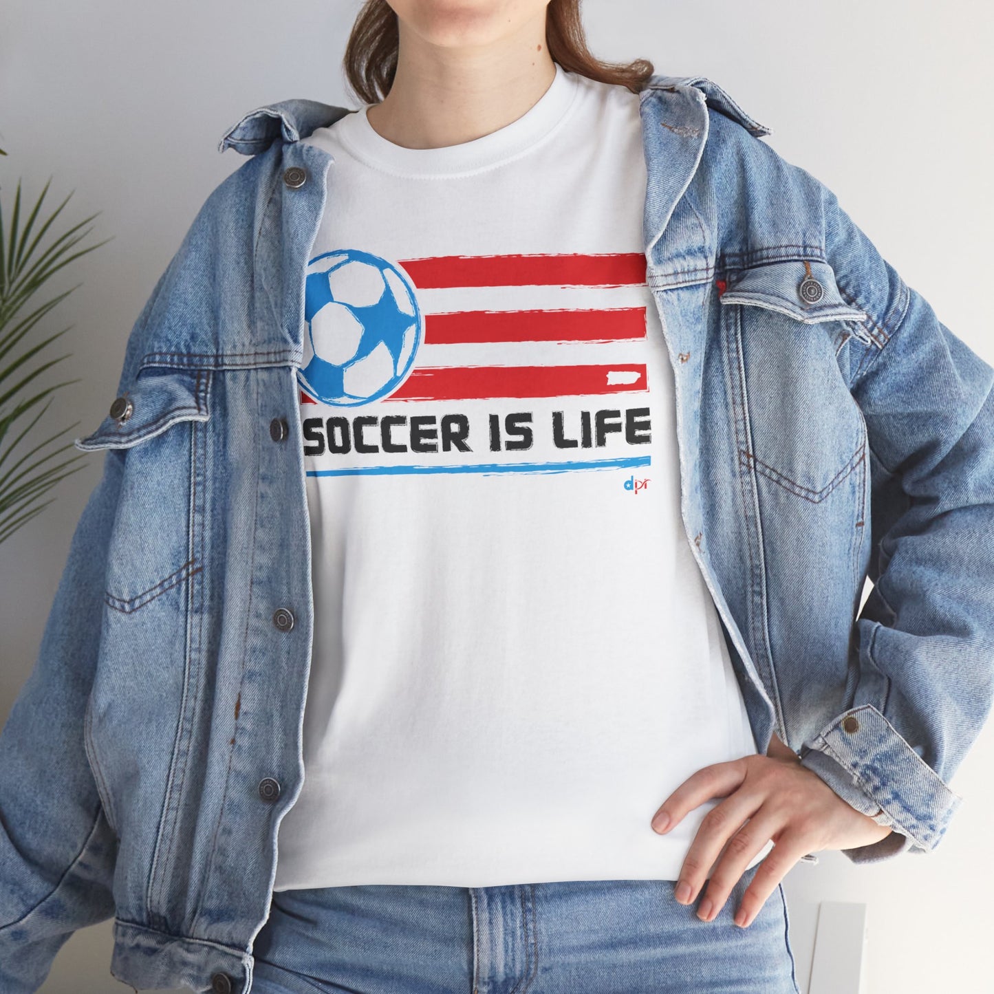 Soccer is Life Colors Unisex Heavy Cotton Tee