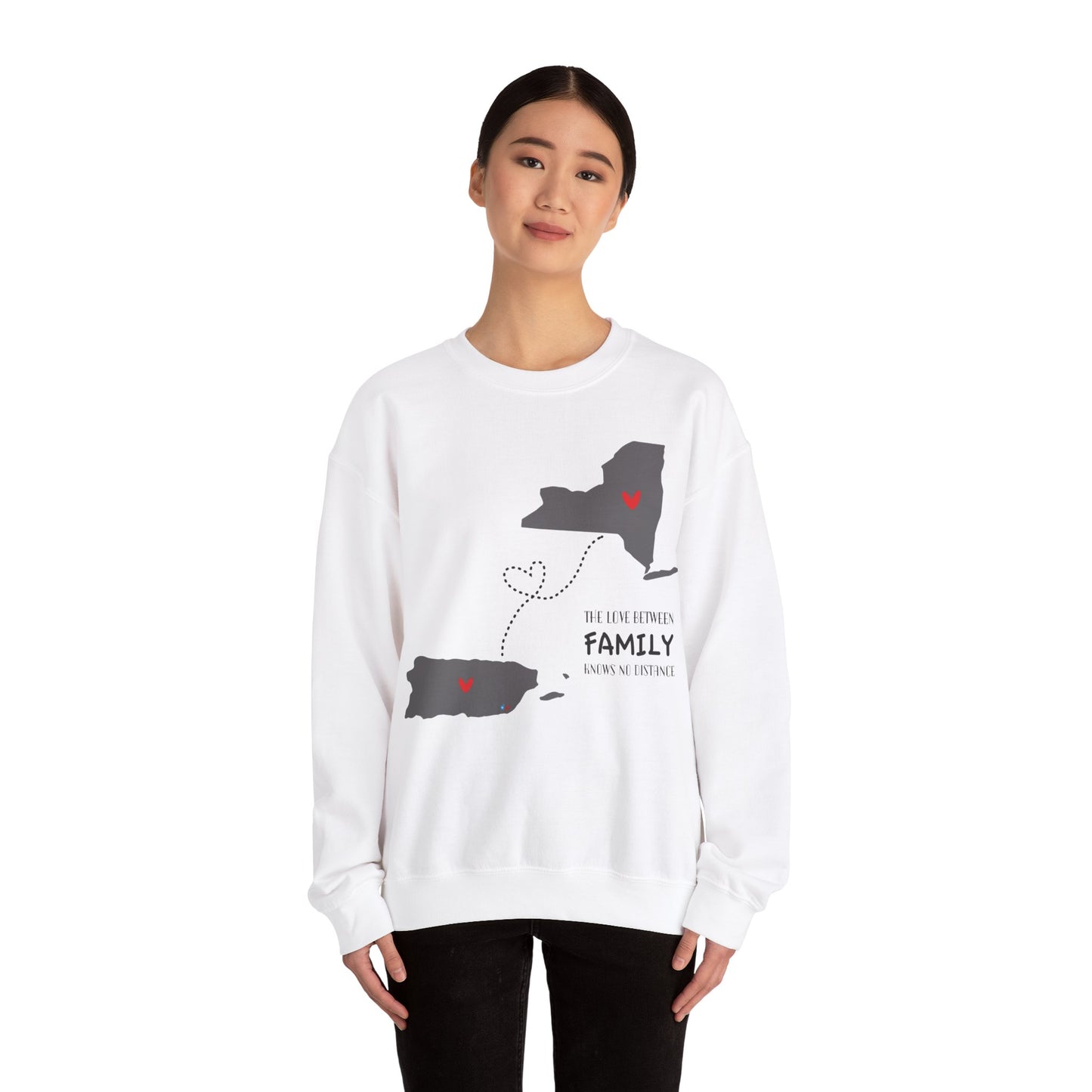 Love in the distance New York Unisex Heavy Blend™ Crewneck Sweaters