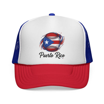 Puerto Rico Baseball Flag Trucker Caps FREE SHIPPING