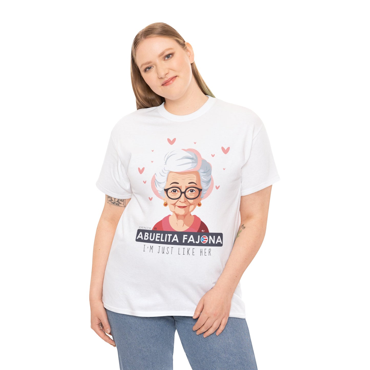 Remembering Mi Abuelita Fajona Unisex Heavy Cotton Tee