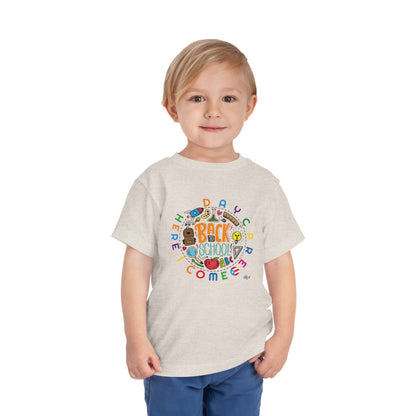 Daycare Here I Come - Back to School Boricua Toddler Short Sleeve Tee