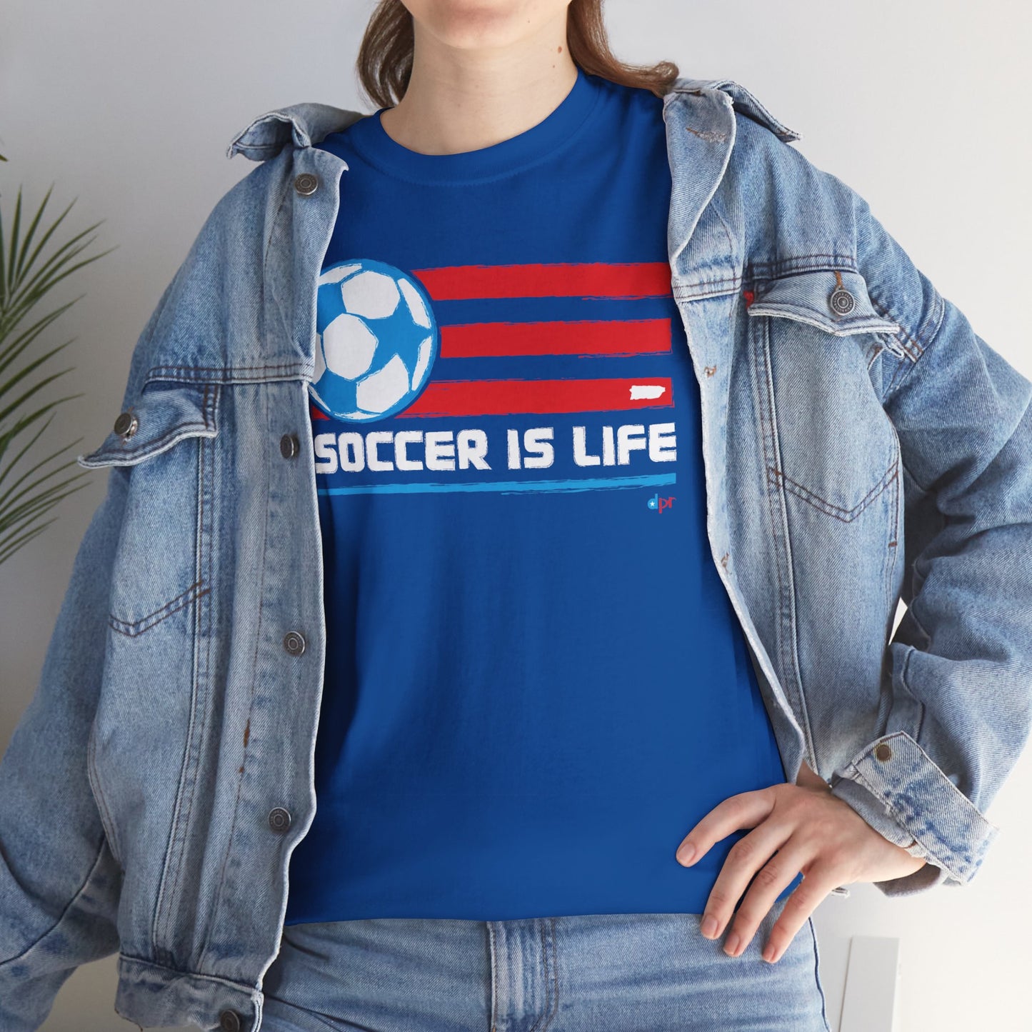 Soccer is Life Colors Unisex Heavy Cotton Tee