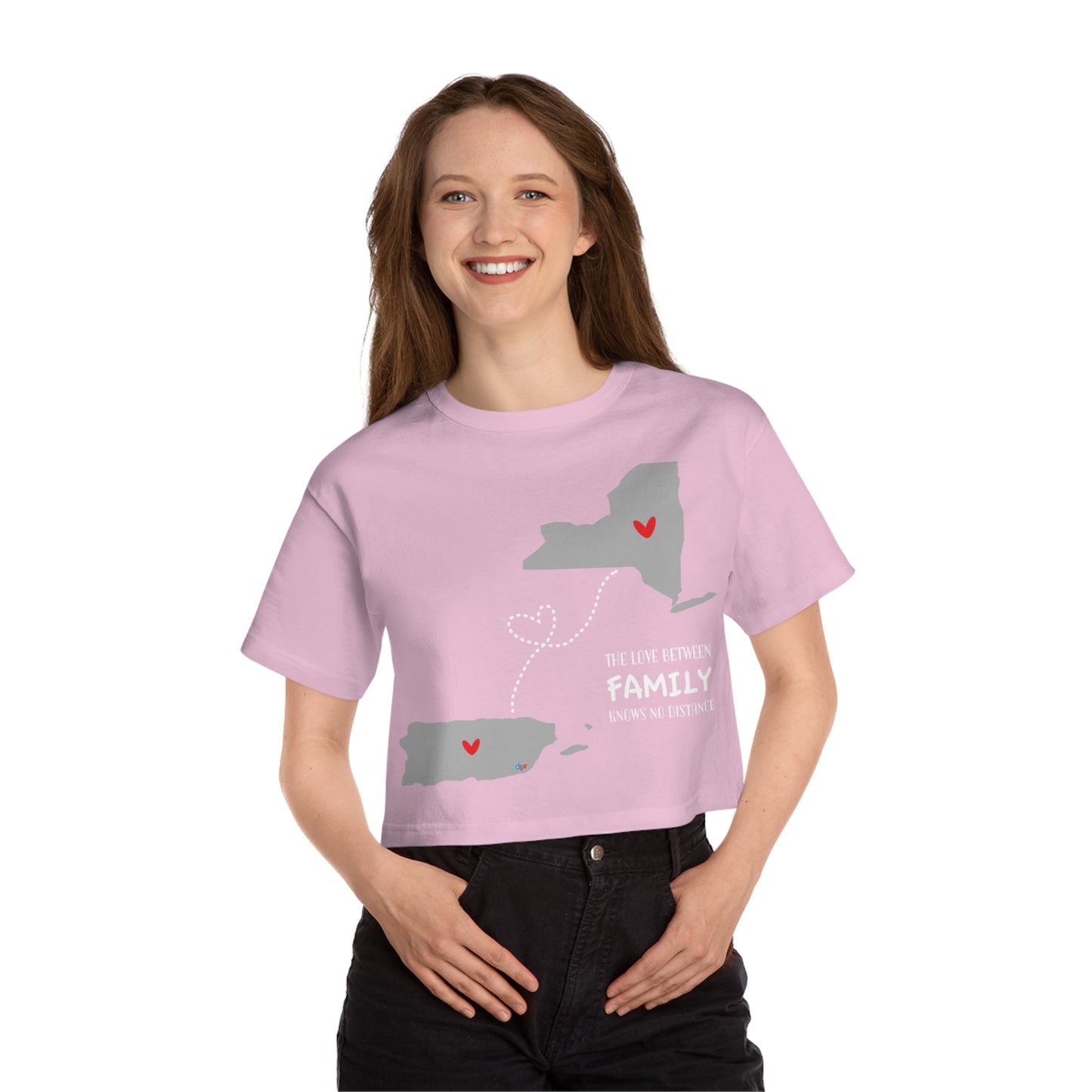 Love in the distance New York Flowy Cropped Tee