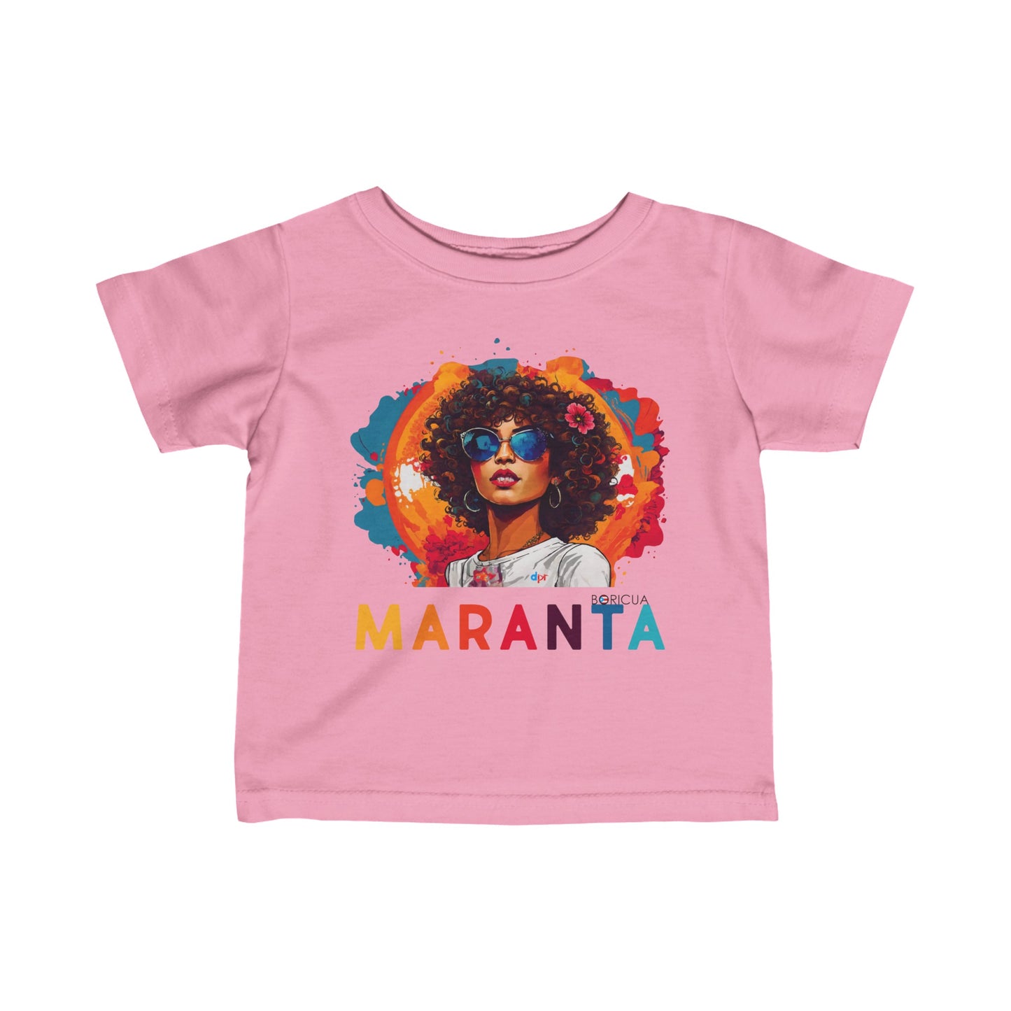 Maranta Boricua Girl Infant Fine Jersey Tee