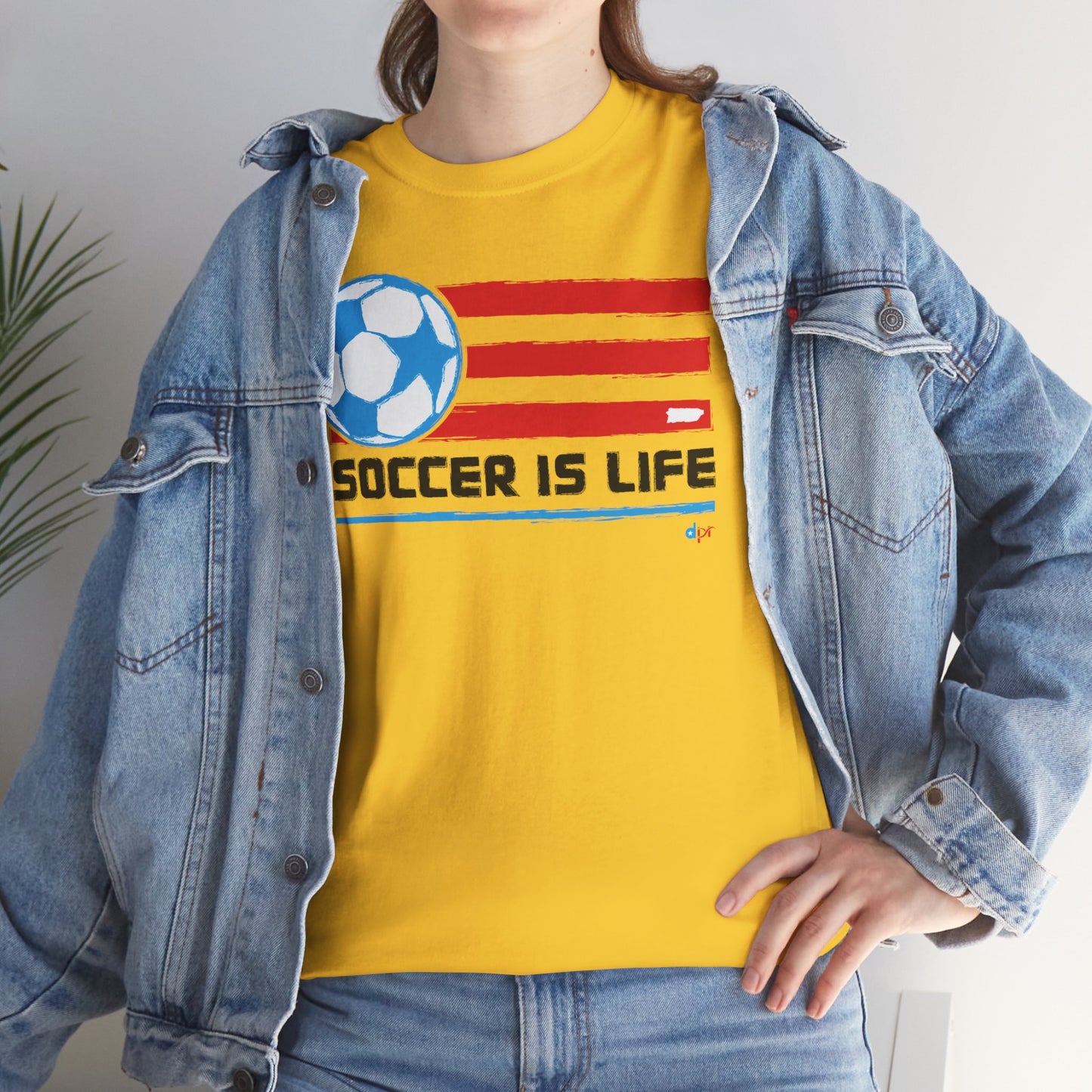 Soccer is Life Colors Unisex Heavy Cotton Tee