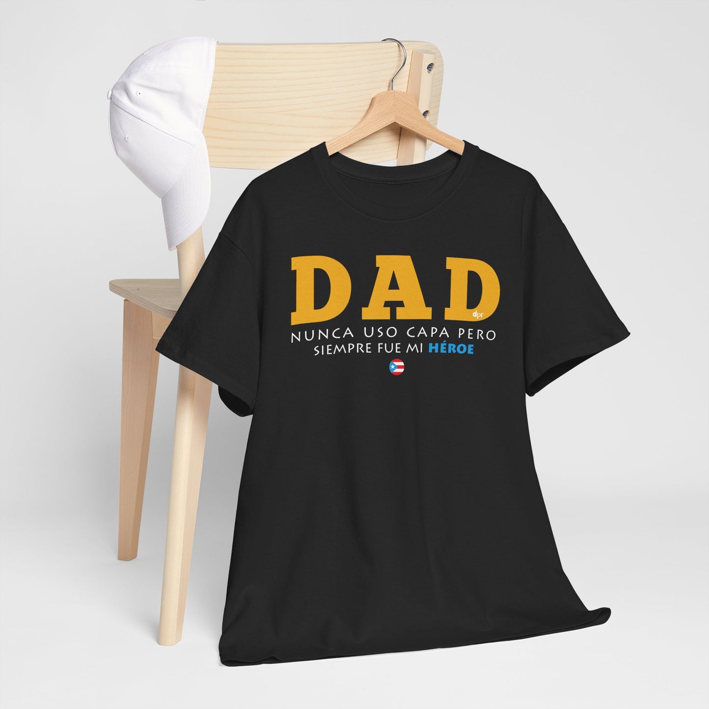 Dad Mi Héroe Yellow Unisex Heavy Cotton Tee