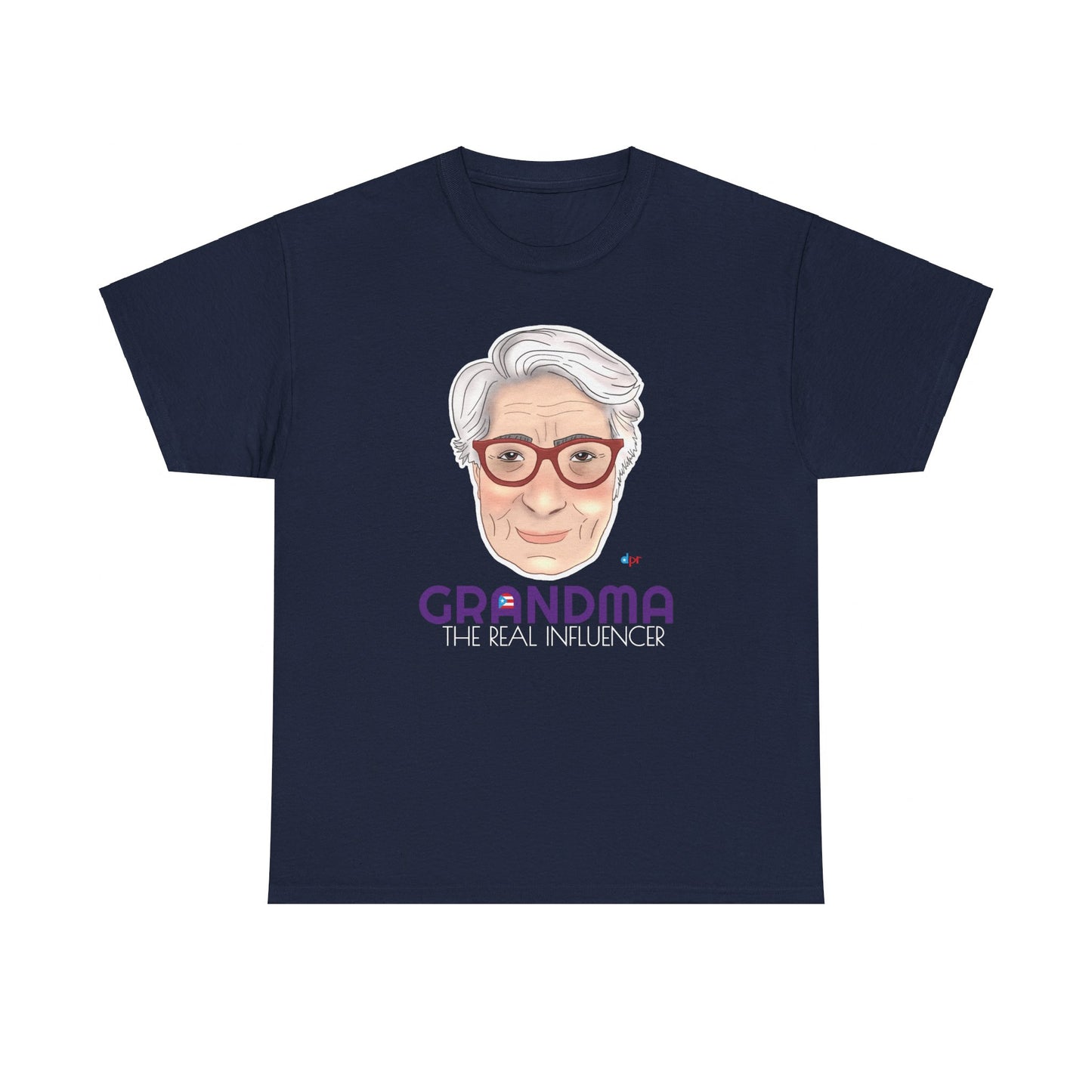 Grandma The Real Influencer Heavy Cotton Tee