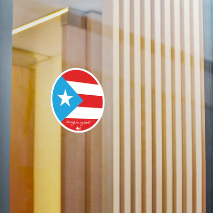 Puerto Rico Always in my heart Waterproof Kiss-Cut Vinyl Decals