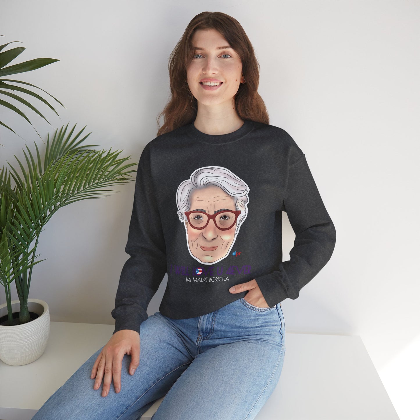 I Will Love You Forever Mamá Boricua Heavy Blend™ Crewneck Sweatshirt