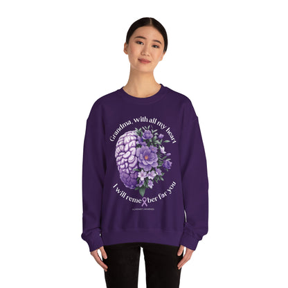GRANDMA I Will Remember for You Heavy Blend™ Crewneck Sweaters