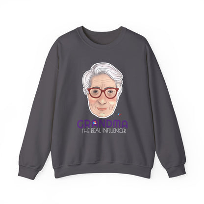 Grandma The real Influencer Heavy Blend™ Crewneck Sweatshirt