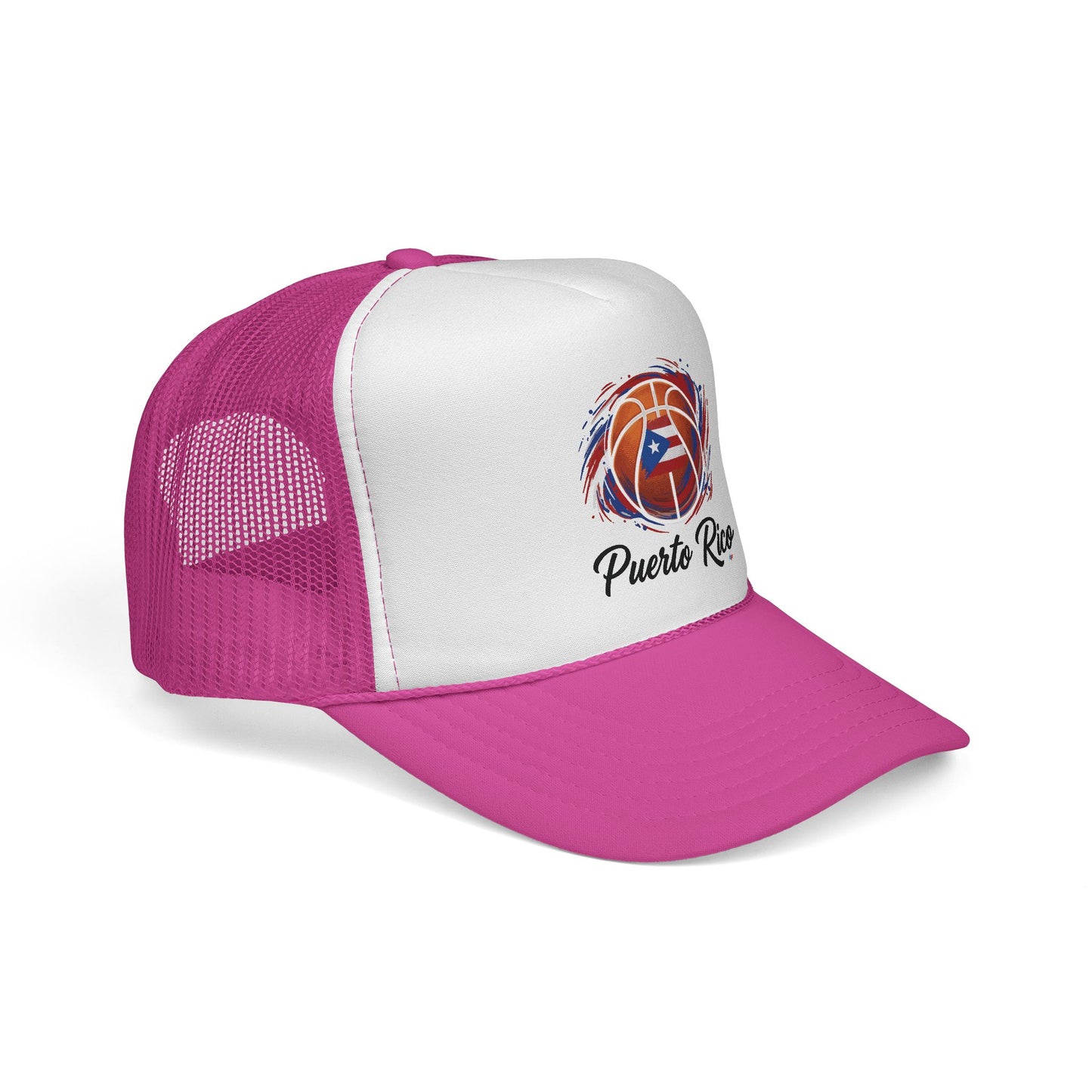 Puerto Rico Basketball Flag Trucker Caps FREE SHIPPING