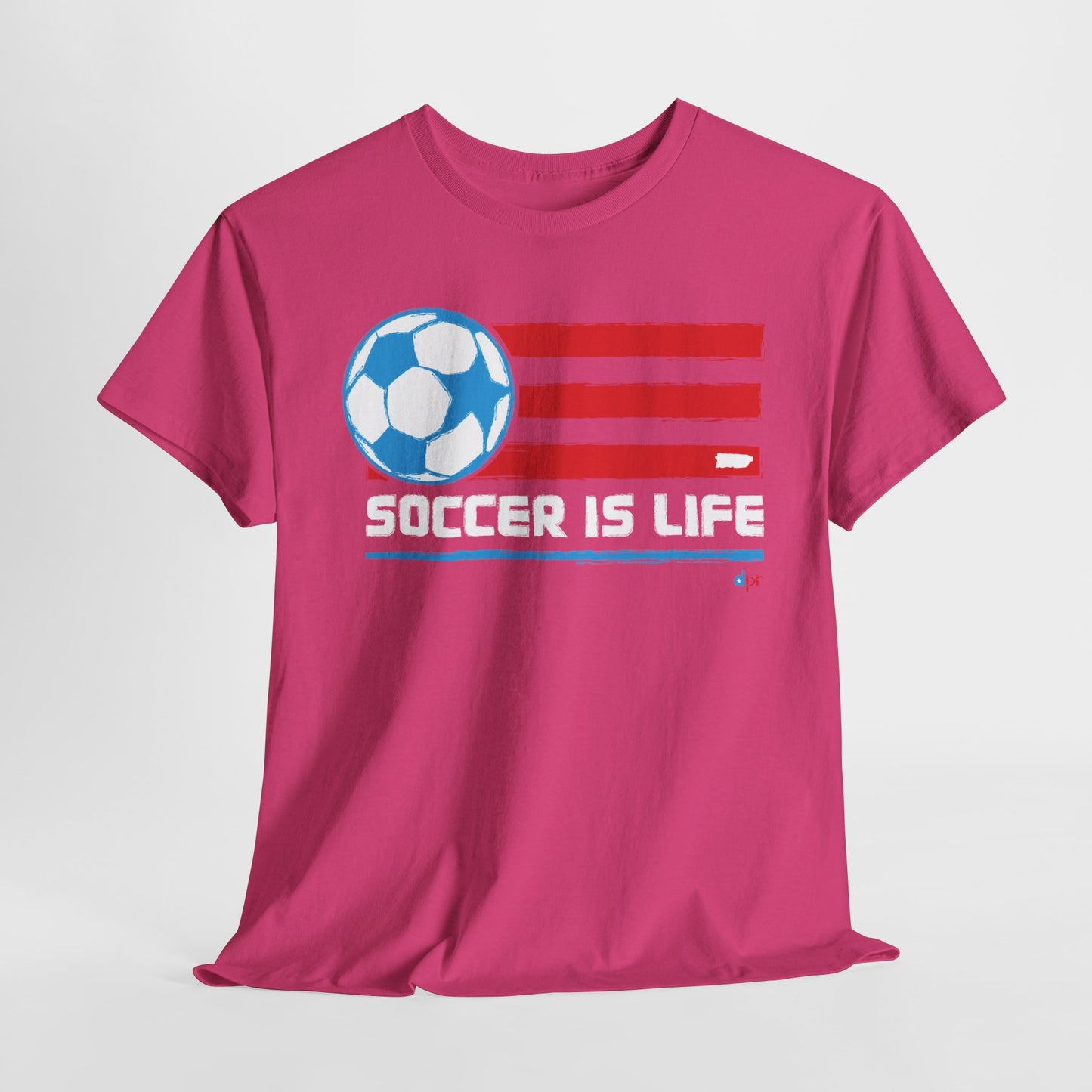 Soccer is Life Colors Unisex Heavy Cotton Tee