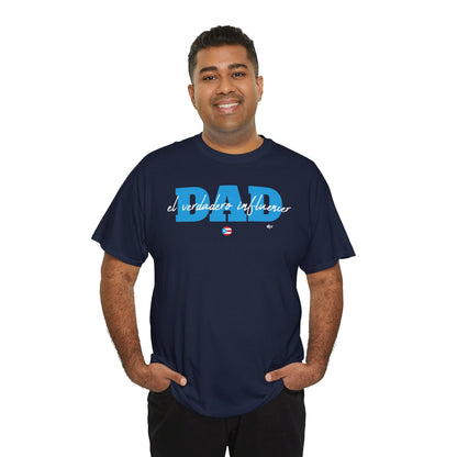 Dad El Verdadero Influencer Blue Unisex Heavy Cotton Tee