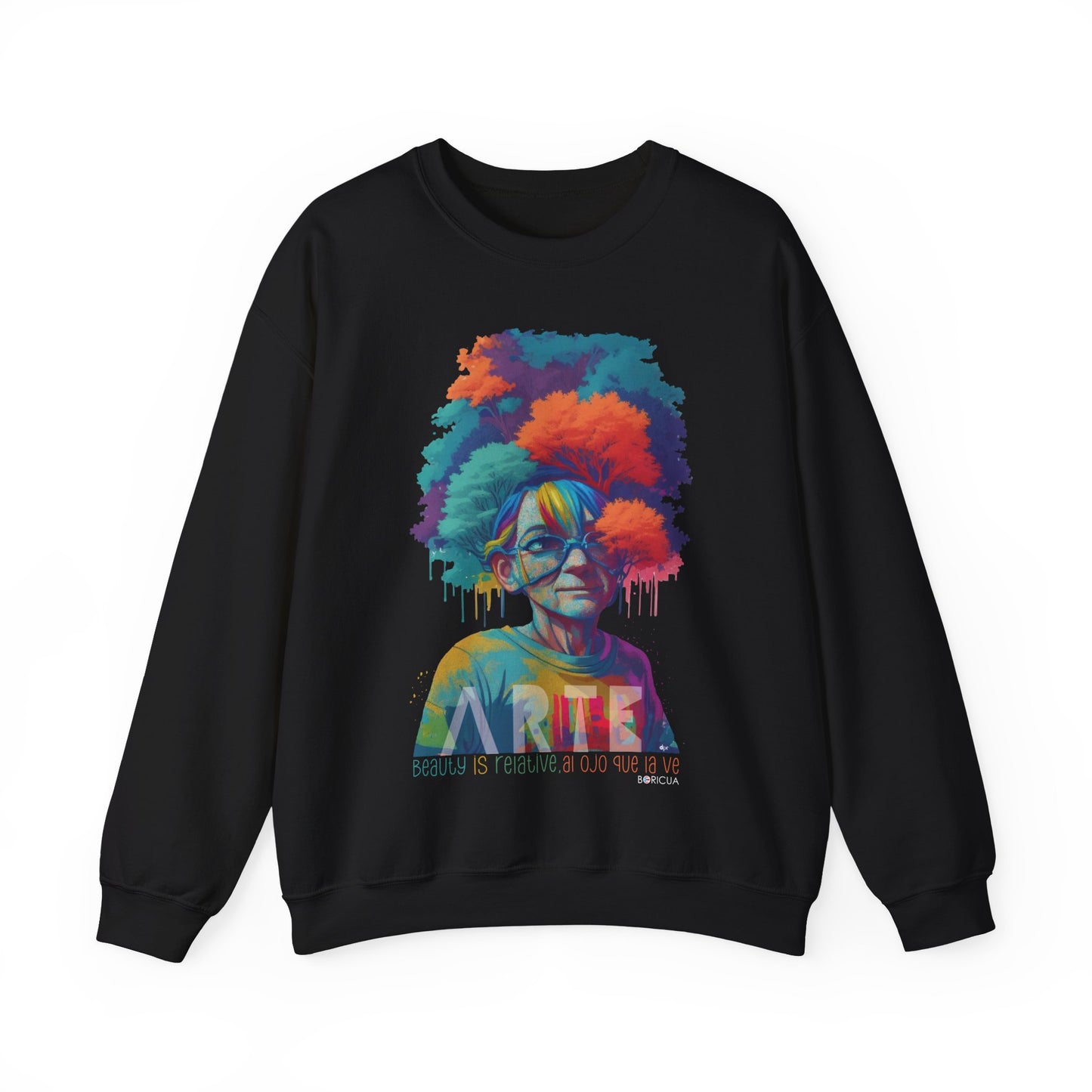 Belleza Relativa Boricua Heavy Blend™ Crewneck Sweaters