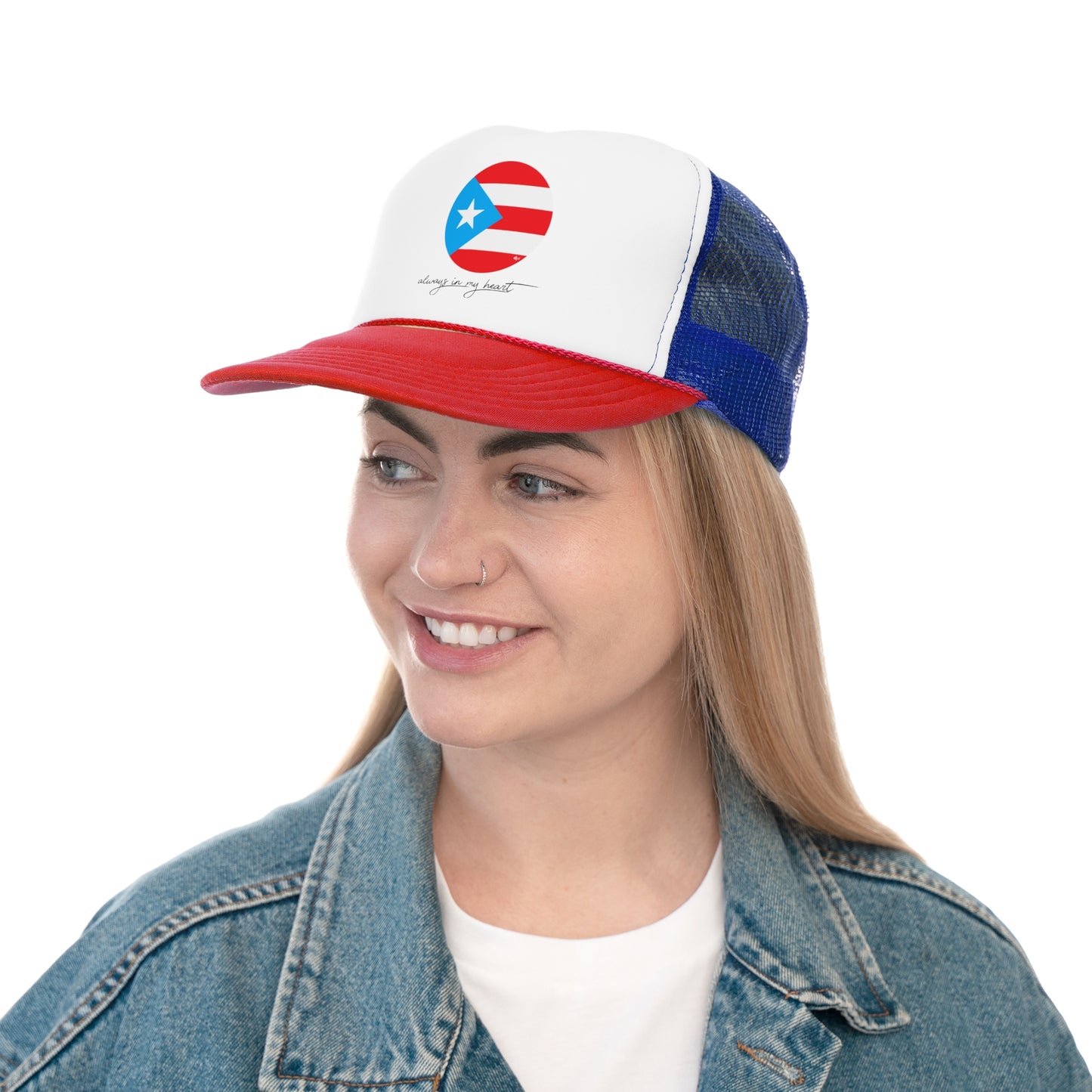 Always in my Heart Puerto Rican Pride Trucker Caps FREE SHIPPING