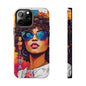 Boricua Girl Mosaico White Tough Phone Cases