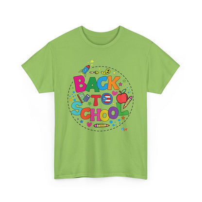 Back to School Boricua Student Heavy Cotton Tee