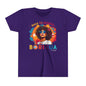 Back to School Boricua Girl Flow Black Youth Short Sleeve Tee