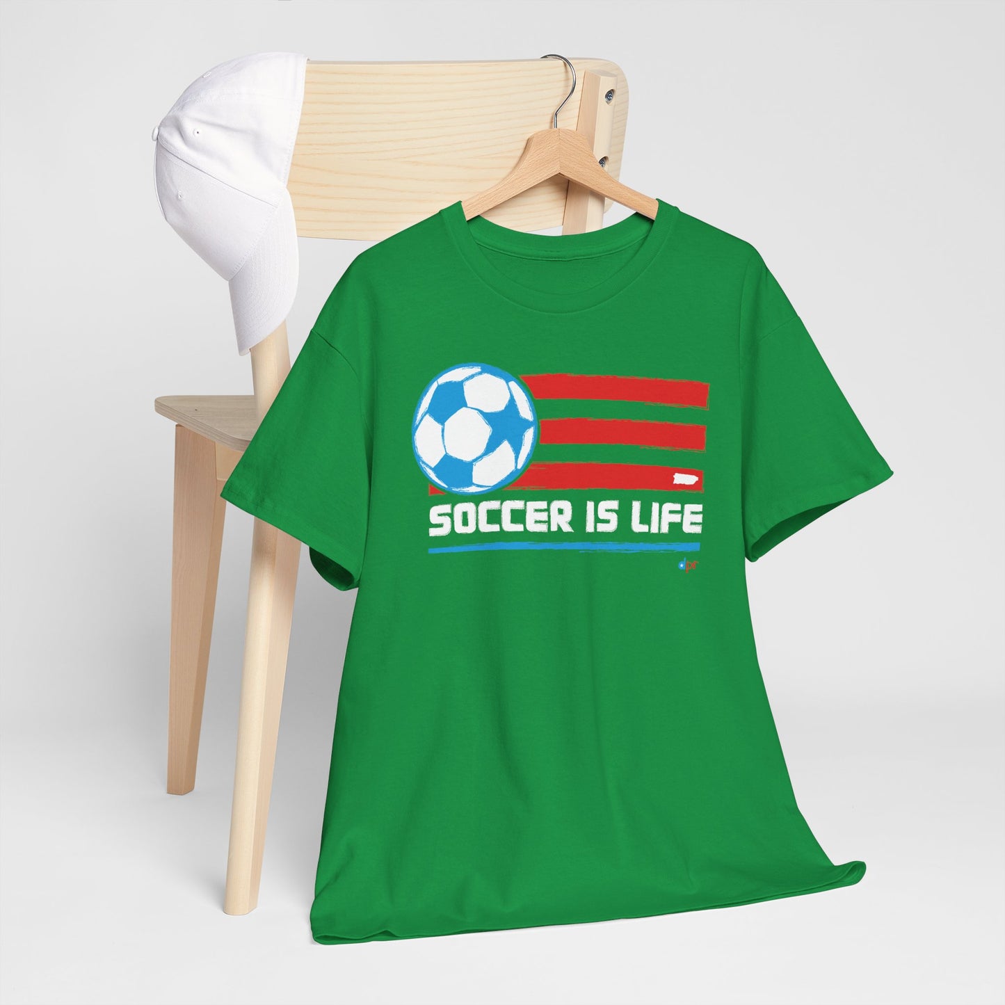 Soccer is Life Colors Unisex Heavy Cotton Tee
