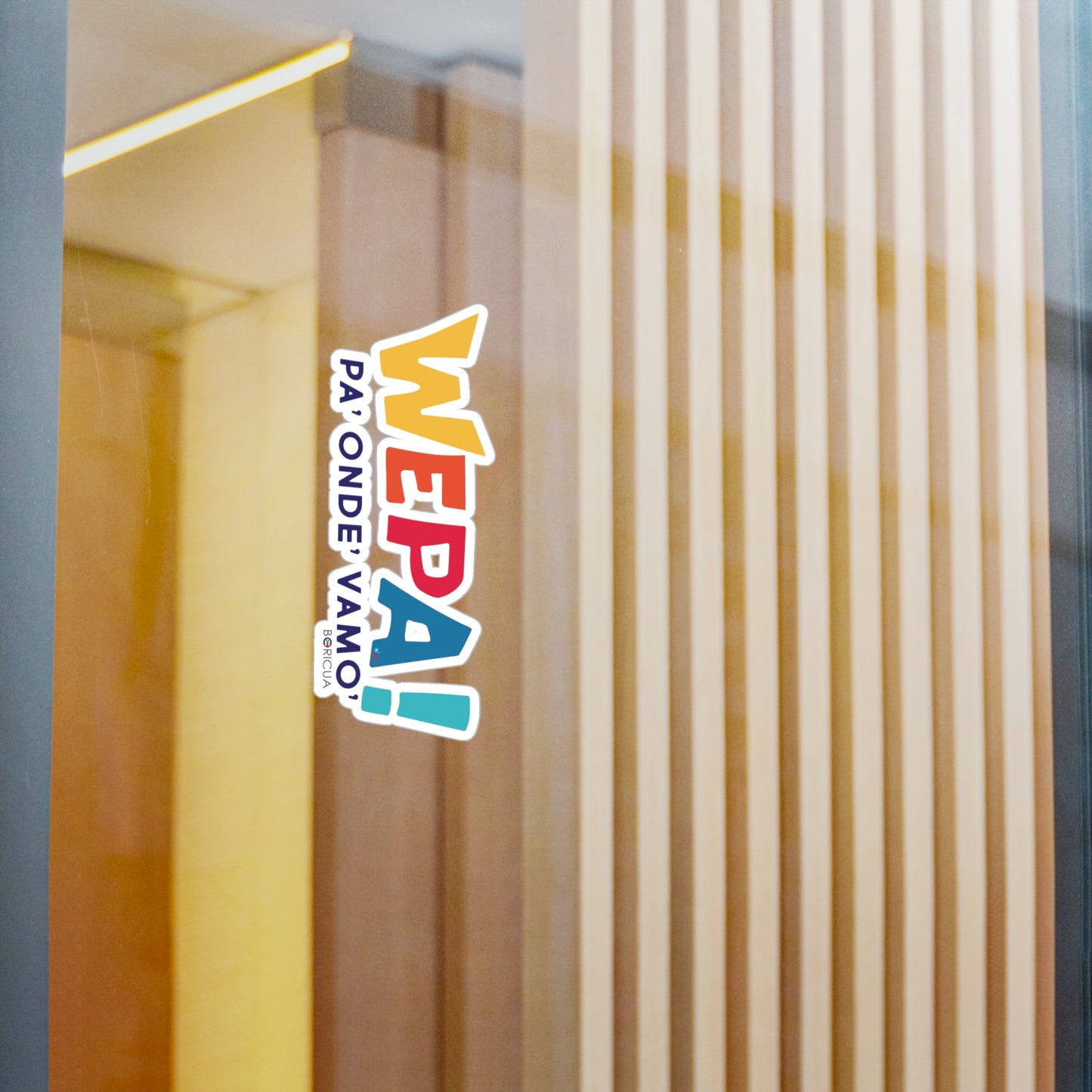 Wepa Boricua Waterproof Kiss-Cut Vinyl Decals
