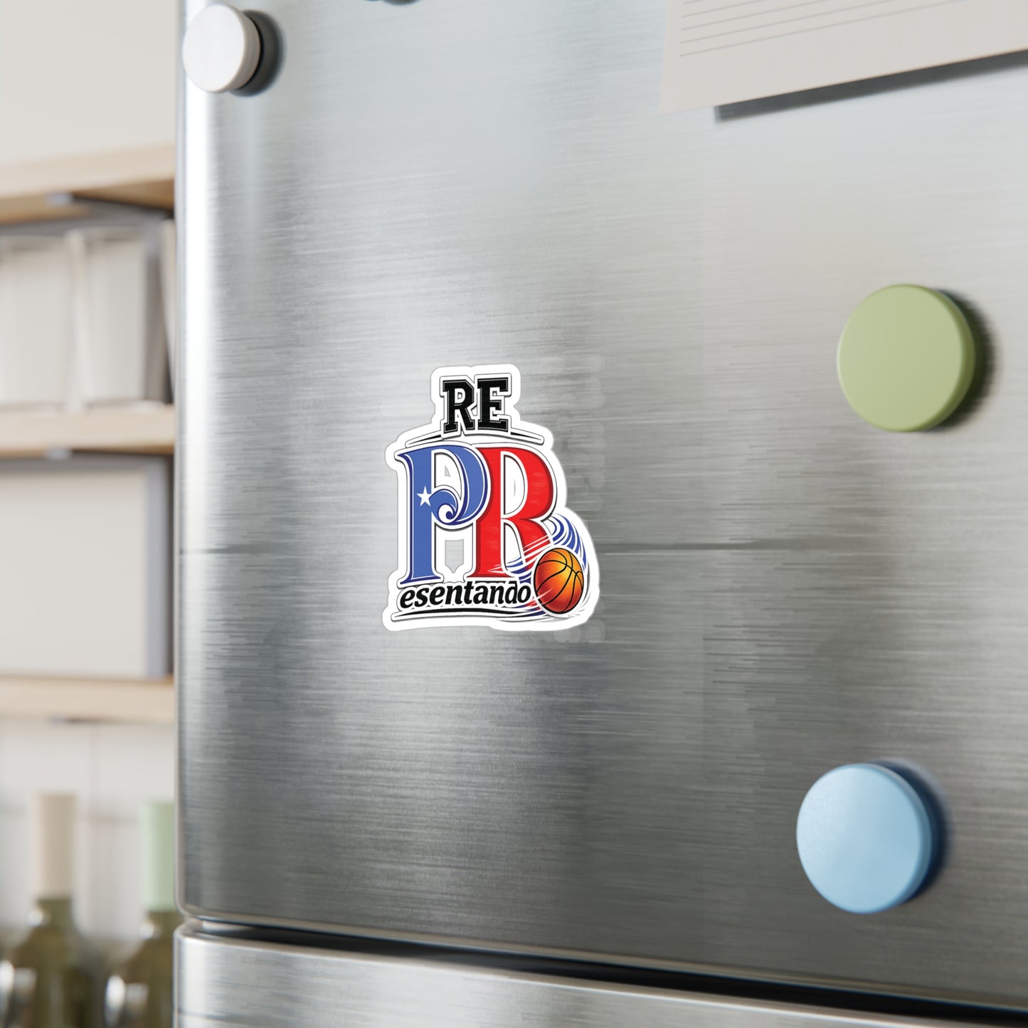 Puerto Rico Basketball REPresentando Waterproof Kiss-Cut Vinyl Decal