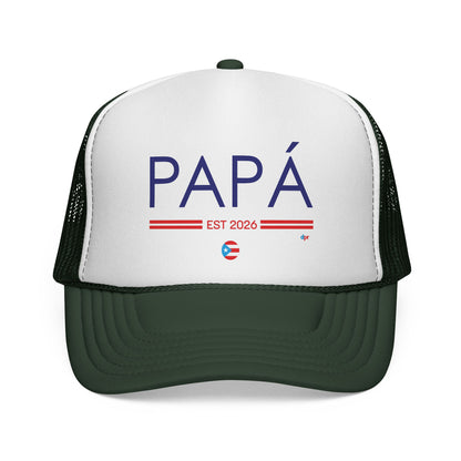 Copy of Papá Established 2026 Puerto Rican Pride Trucker Caps FREE SHIPPING