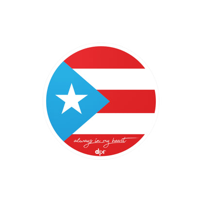 Puerto Rico Always in my heart Waterproof Kiss-Cut Vinyl Decals