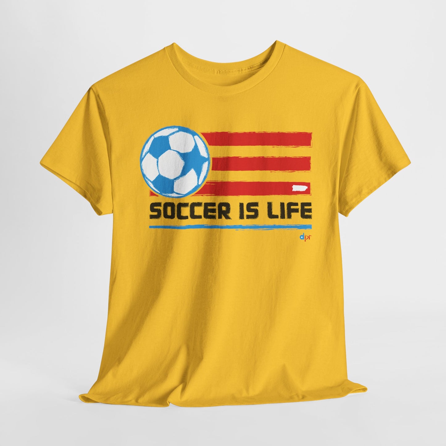 Soccer is Life Colors Unisex Heavy Cotton Tee