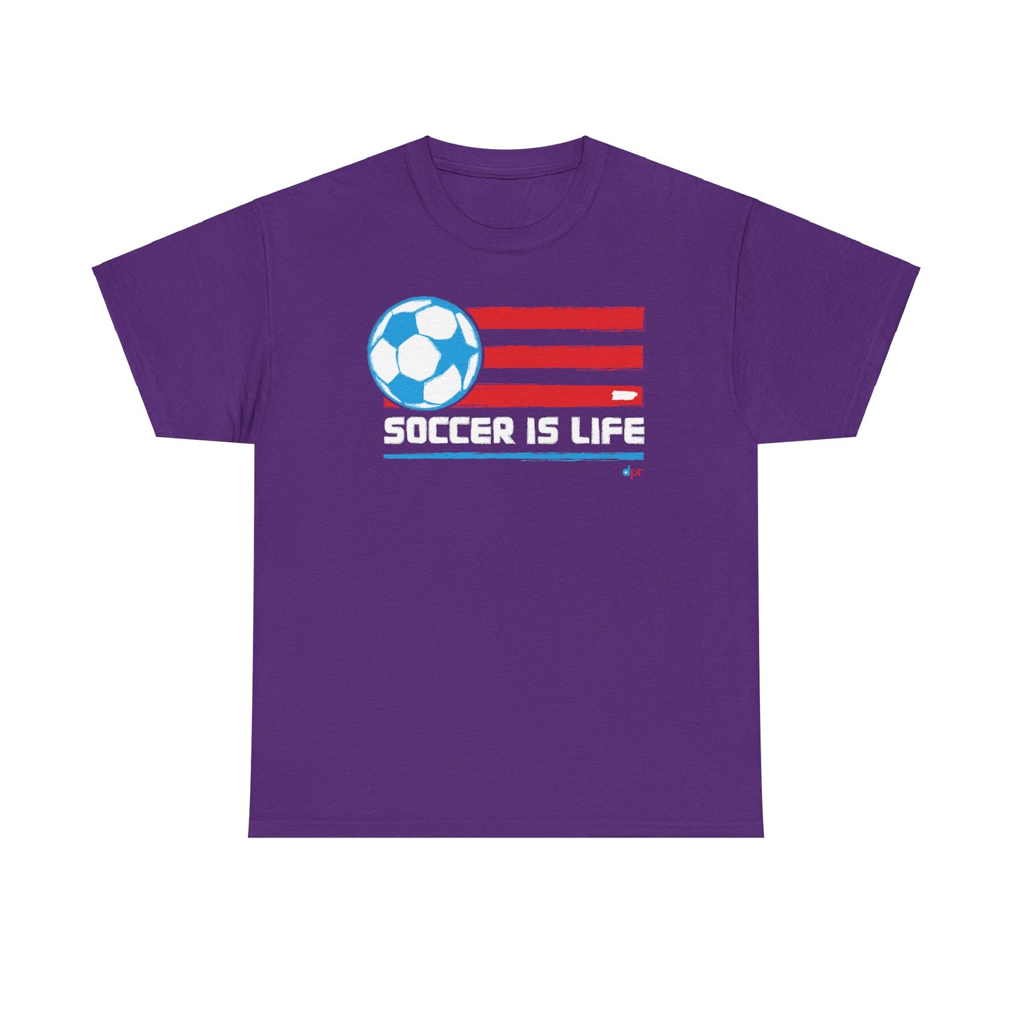 Soccer is Life Colors Unisex Heavy Cotton Tee