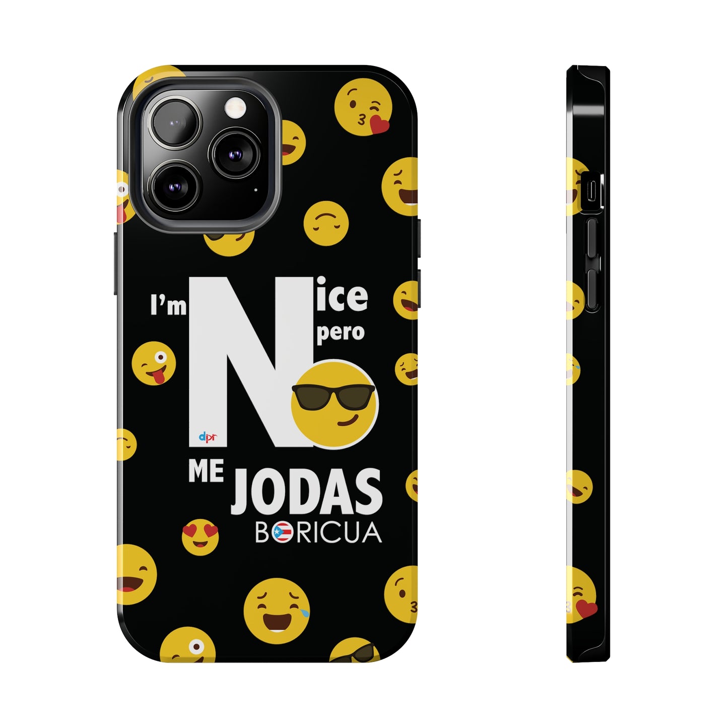 I'm Nice pero No me Jodas Tough Black Phone Cases