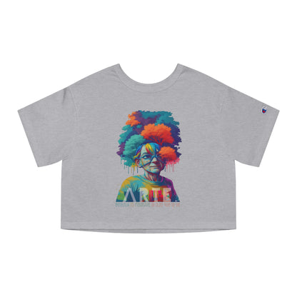 Belleza Relativa Boricua  Flowy Cropped Tee
