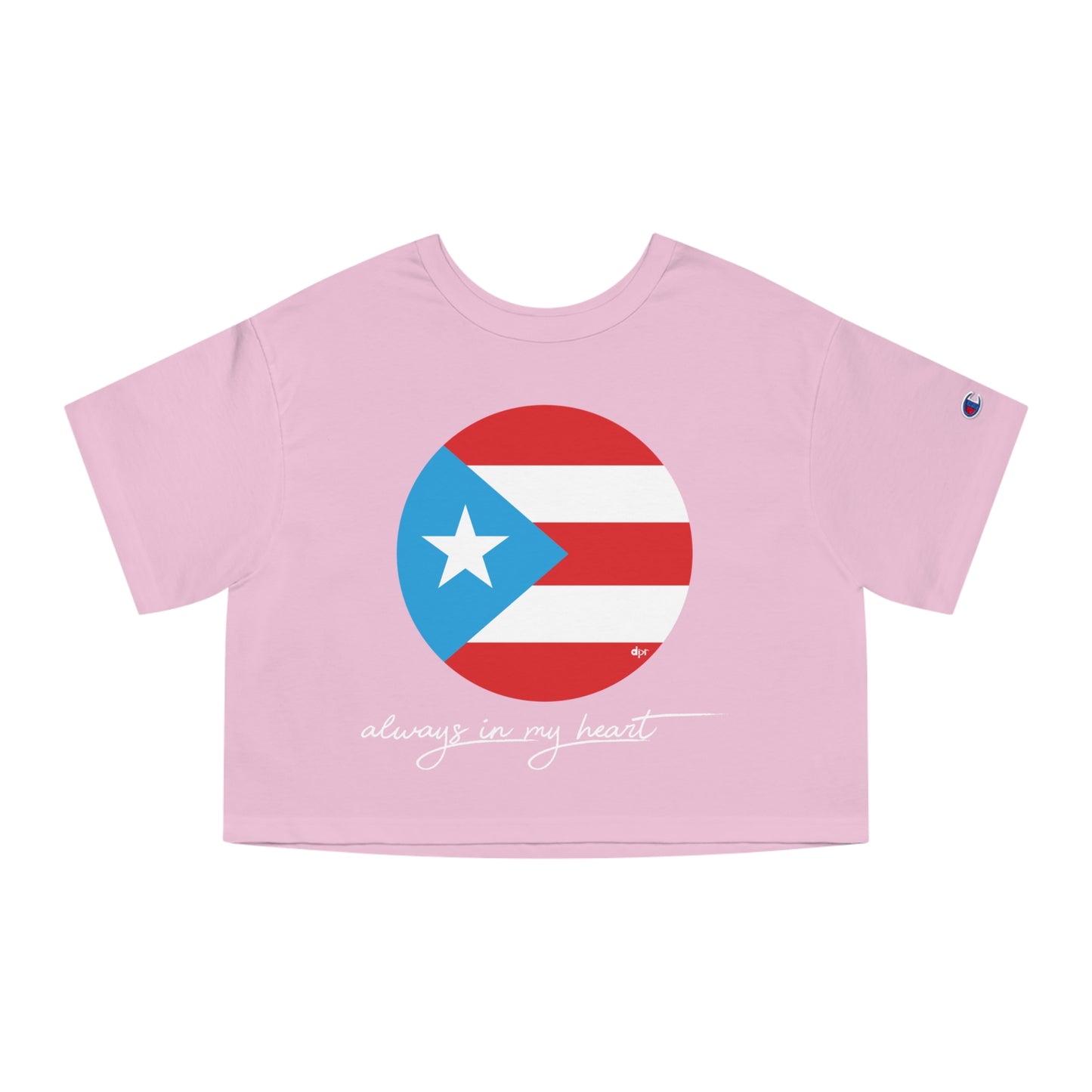 Puerto Rico Always in my Heart Women's Flowy Cropped Tee