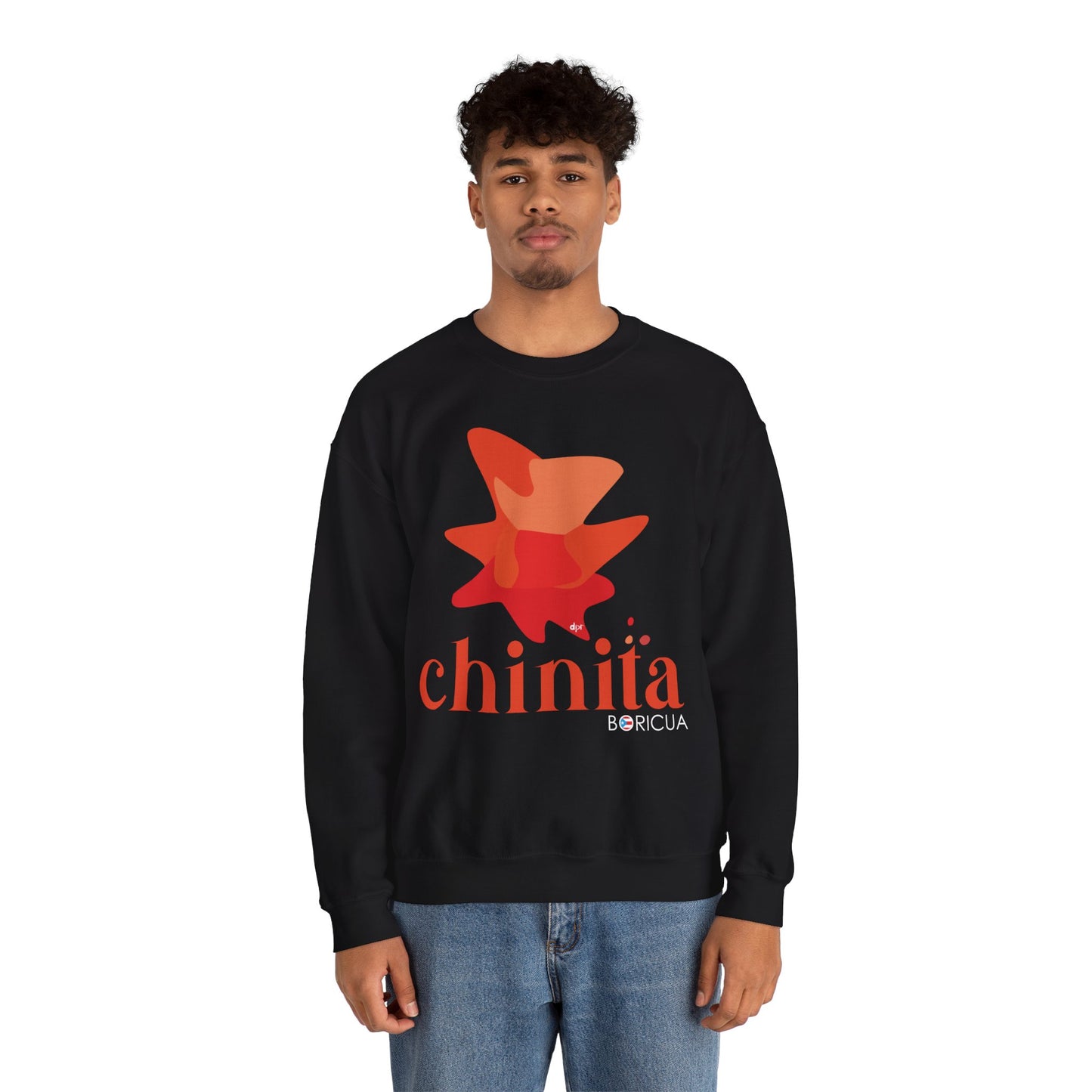 Chinita Boricua Unisex Heavy Blend™ Crewneck Sweaters