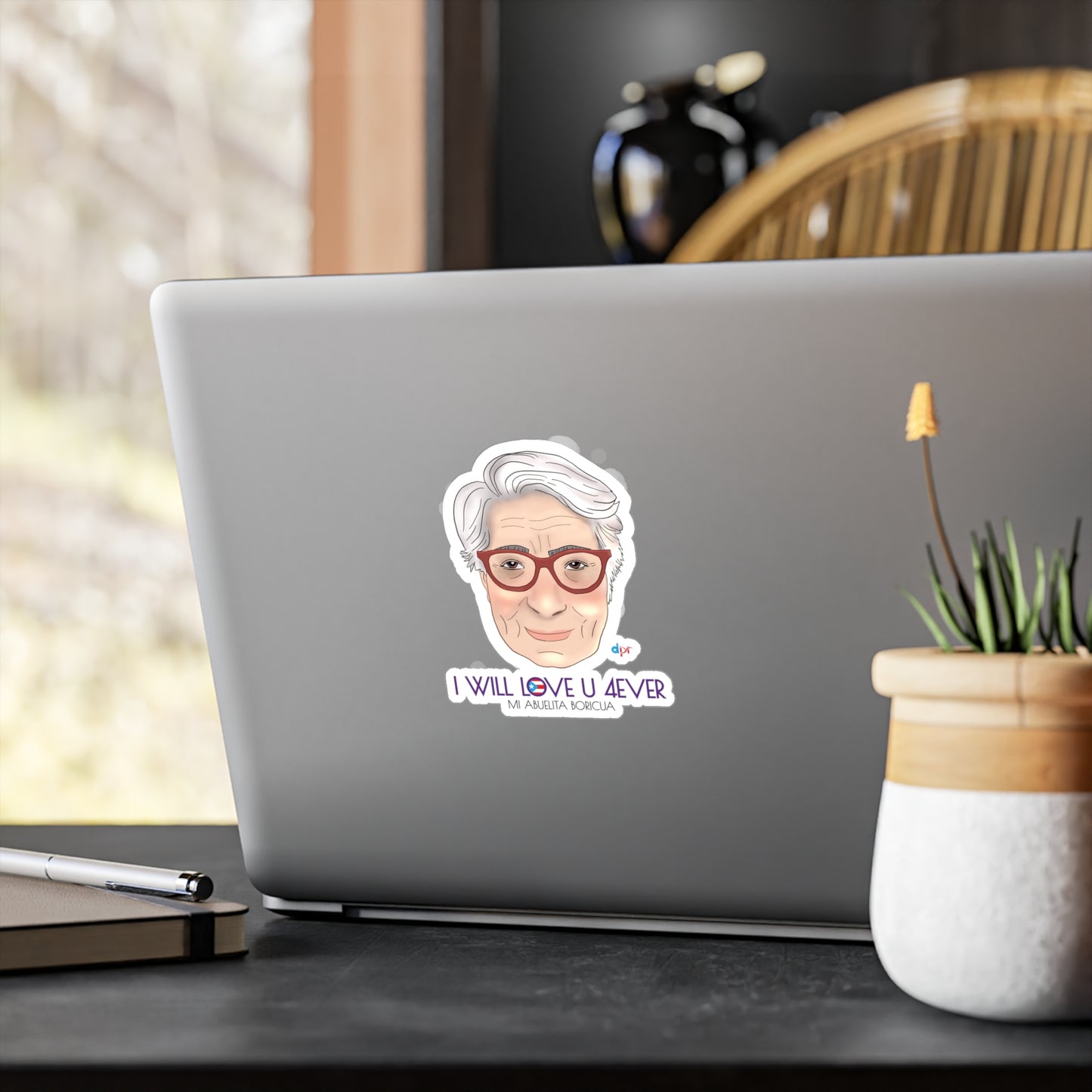 I Will Love You Forever Abuelita Boricua Kiss-Cut Vinyl Decals