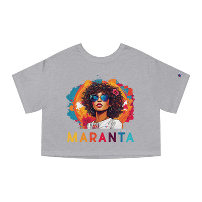Maranta Boricua Girl Women's Flowy Cropped Tee